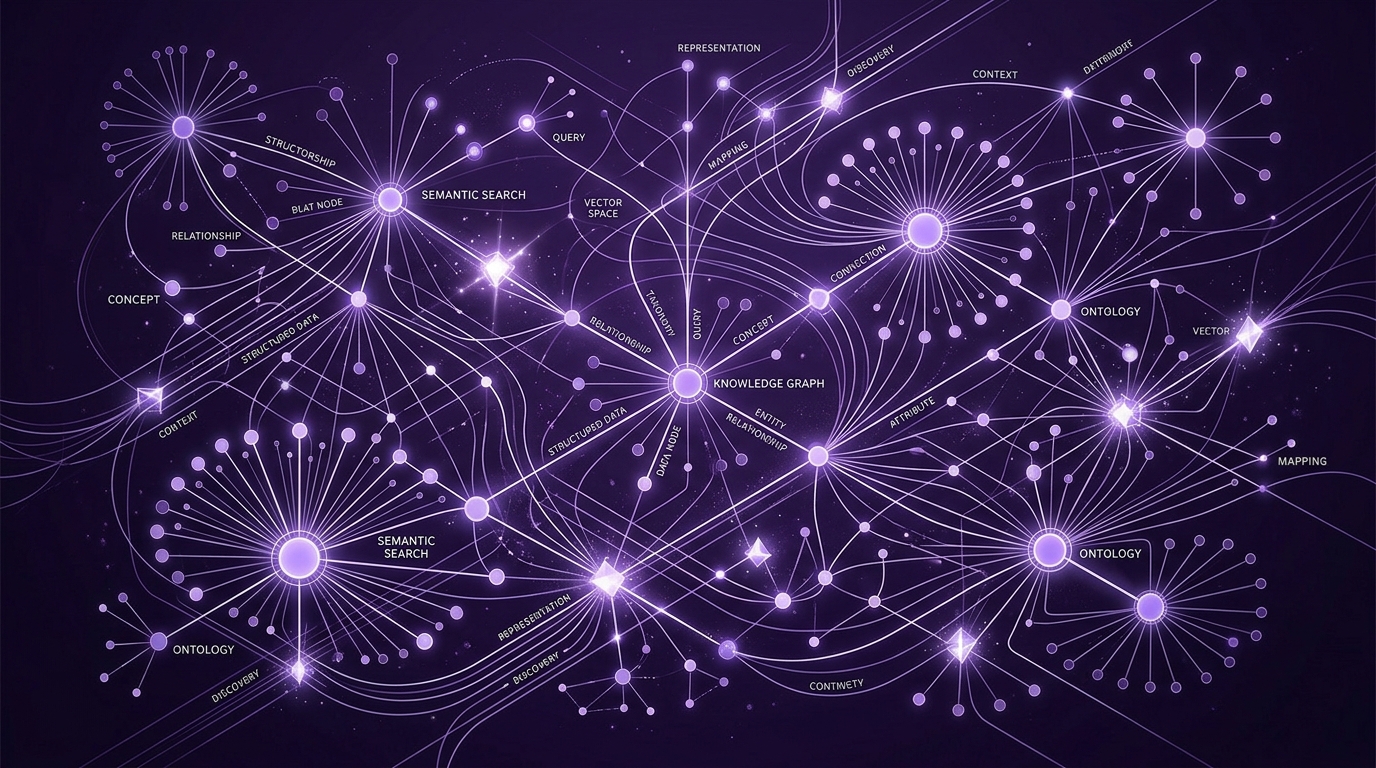 Semantic Search Knowledge Graph and Entity Connection Visual