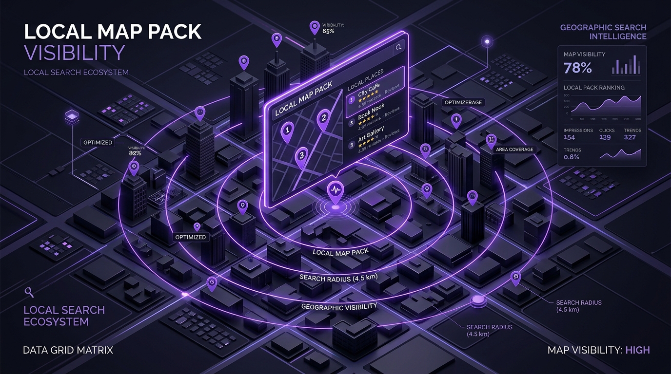 Local Search Map Pack Visibility and Geographic Intelligence